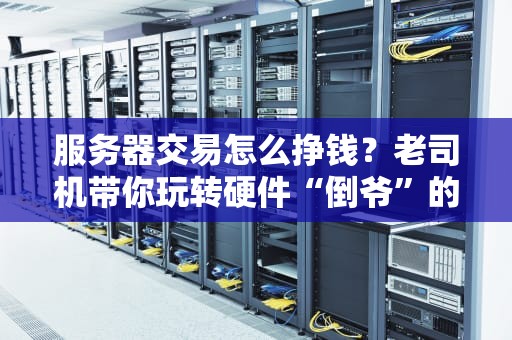 服务器交易怎么挣钱？老司机带你玩转硬件“倒爷”的财富密码！