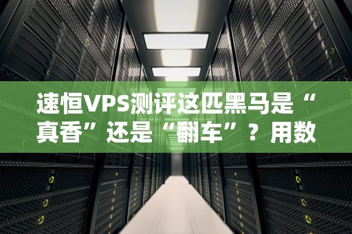 速恒VPS测评这匹黑马是“真香”还是“翻车”？用数据扒光它的底裤！