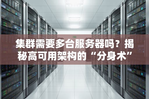 集群需要多台服务器吗？揭秘高可用架构的“分身术”与“团战哲学”