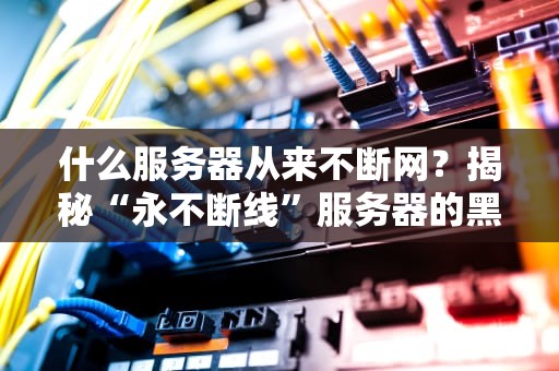 什么服务器从来不断网？揭秘“永不断线”服务器的黑科技！