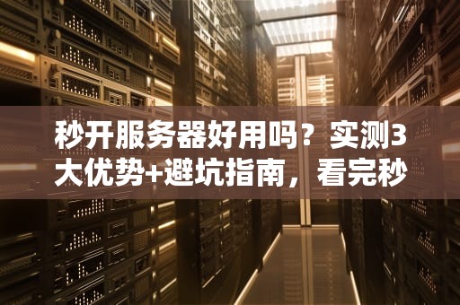 秒开服务器好用吗？实测3大优势+避坑指南，看完秒变老司机！