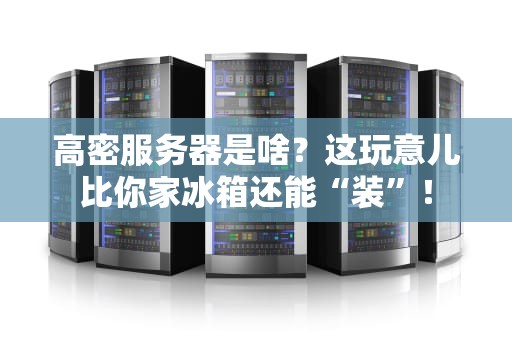 高密服务器是啥？这玩意儿比你家冰箱还能“装”！