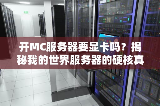 开MC服务器要显卡吗？揭秘我的世界服务器的硬核真相！