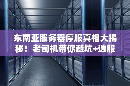 东南亚服务器停服真相大揭秘！老司机带你避坑+选服指南