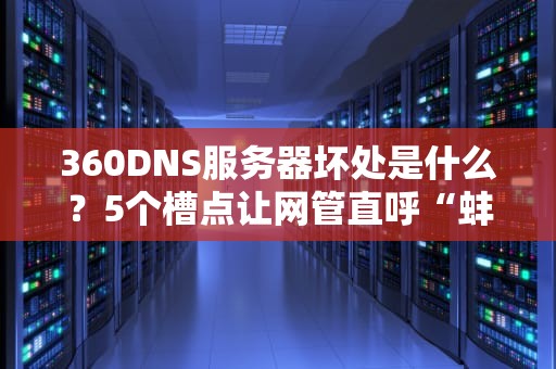 360DNS服务器坏处是什么？5个槽点让网管直呼“蚌埠住了”！