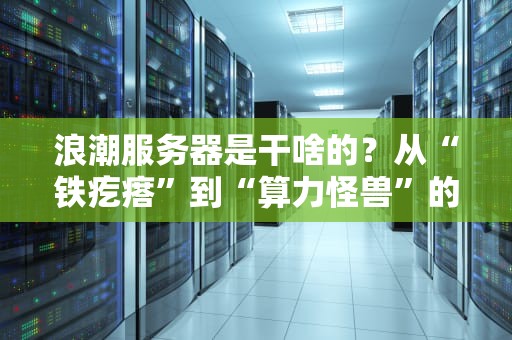 浪潮服务器是干啥的？从“铁疙瘩”到“算力怪兽”的硬核科普
