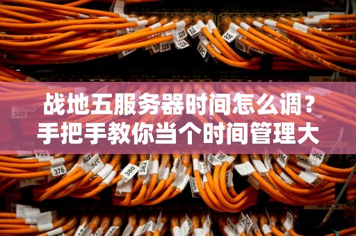战地五服务器时间怎么调？手把手教你当个时间管理大师！