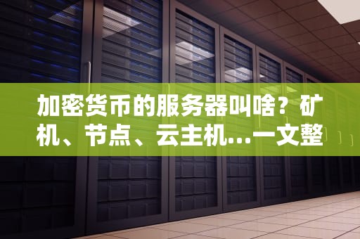 加密货币的服务器叫啥？矿机、节点、云主机…一文整明白！