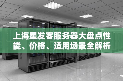 上海星发客服务器大盘点性能、价格、适用场景全解析！