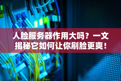人脸服务器作用大吗？一文揭秘它如何让你刷脸更爽！
