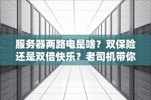 服务器两路电是啥？双保险还是双倍快乐？老司机带你揭秘！