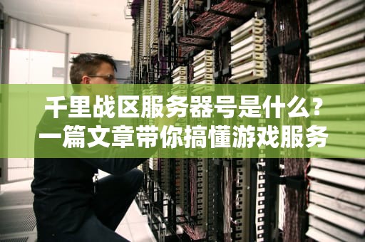 千里战区服务器号是什么？一篇文章带你搞懂游戏服务器的“身份证”
