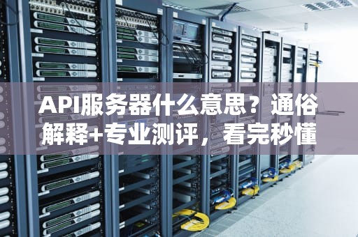 API服务器什么意思？通俗解释+专业测评，看完秒懂！