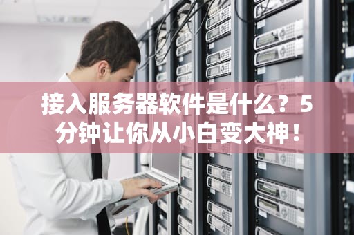 接入服务器软件是什么？5分钟让你从小白变大神！