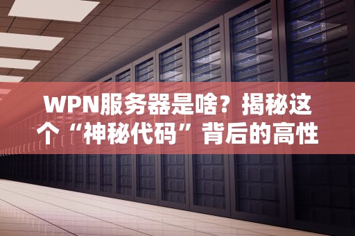 WPN服务器是啥？揭秘这个“神秘代码”背后的高性能秘密！