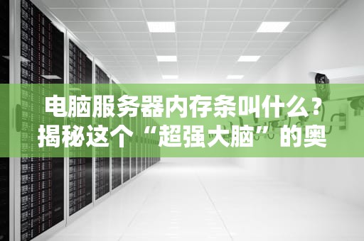 电脑服务器内存条叫什么？揭秘这个“超强大脑”的奥秘！