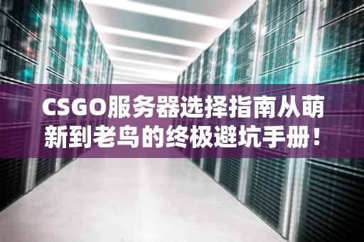 CSGO服务器选择指南从萌新到老鸟的终极避坑手册！