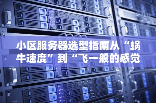 小区服务器选型指南从“蜗牛速度”到“飞一般的感觉”