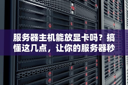 服务器主机能放显卡吗？搞懂这几点，让你的服务器秒变游戏机！