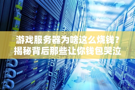 游戏服务器为啥这么烧钱？揭秘背后那些让你钱包哭泣的真相！