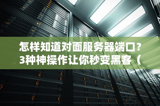 怎样知道对面服务器端口？3种神操作让你秒变黑客（非违法版）
