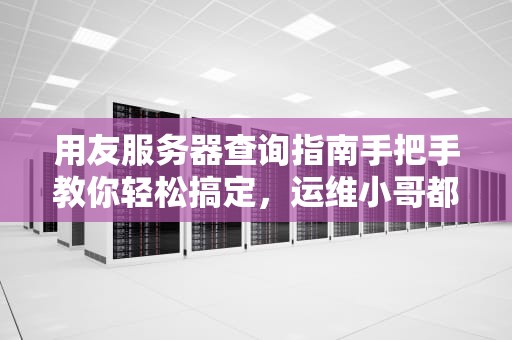 用友服务器查询指南手把手教你轻松搞定，运维小哥都直呼内行！