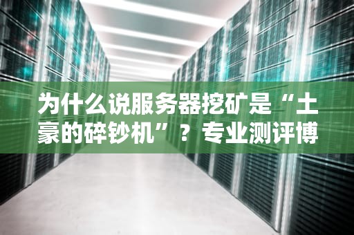 为什么说服务器挖矿是“土豪的碎钞机”？专业测评博主带你算笔明白账！