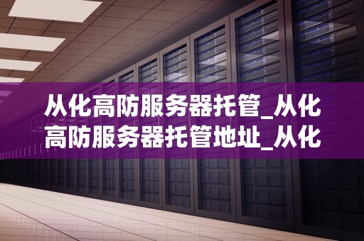 从化高防服务器托管_从化高防服务器托管地址_从化高防服务器托管的全面解析