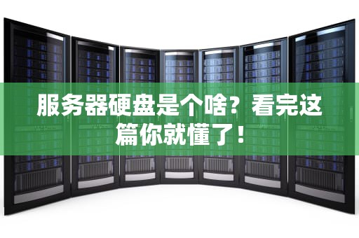 服务器硬盘是个啥？看完这篇你就懂了！