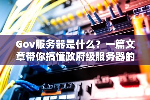 Gov服务器是什么？一篇文章带你搞懂政府级服务器的秘密！