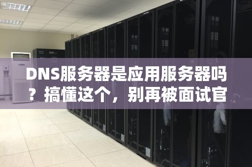 DNS服务器是应用服务器吗？搞懂这个，别再被面试官问懵了！
