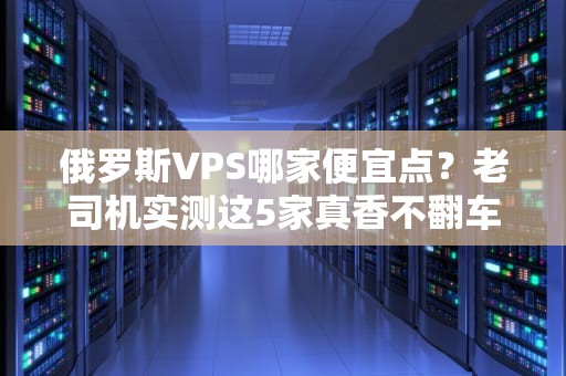 俄罗斯VPS哪家便宜点？老司机实测这5家真香不翻车！