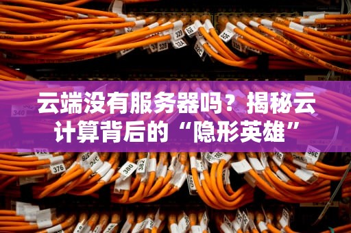 云端没有服务器吗？揭秘云计算背后的“隐形英雄”