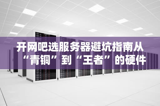 开网吧选服务器避坑指南从“青铜”到“王者”的硬件配置攻略！
