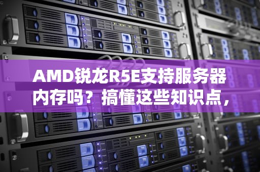 AMD锐龙R5E支持服务器内存吗？搞懂这些知识点，装机不翻车！