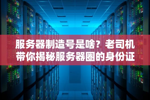 服务器制造号是啥？老司机带你揭秘服务器圈的身份证！