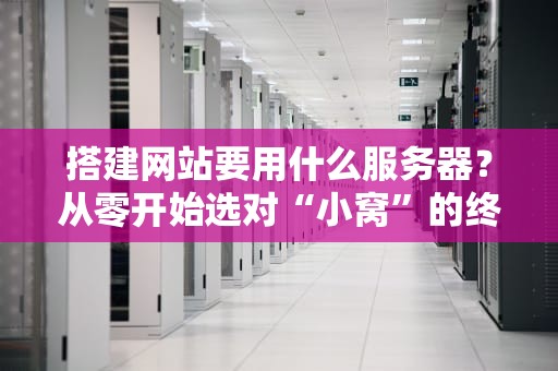 搭建网站要用什么服务器？从零开始选对“小窝”的终极指南！