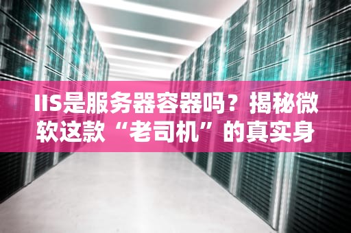 IIS是服务器容器吗？揭秘微软这款“老司机”的真实身份！