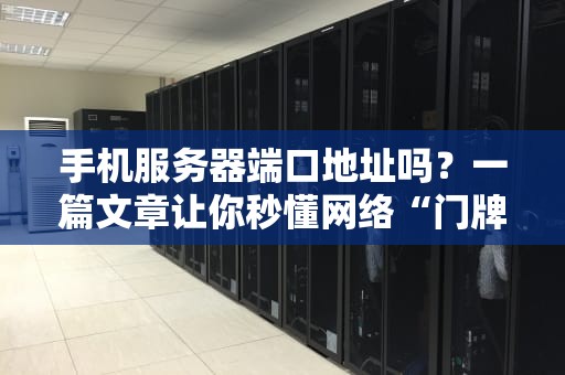 手机服务器端口地址吗？一篇文章让你秒懂网络“门牌号”的那些事儿！