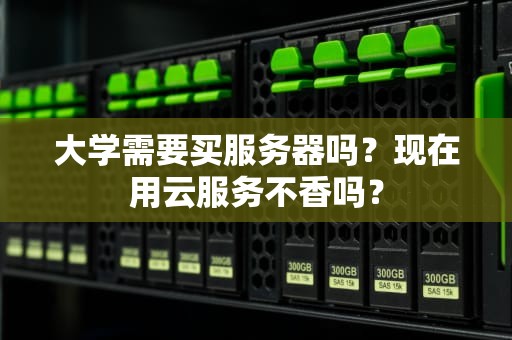 大学需要买服务器吗？现在用云服务不香吗？