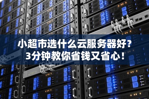 小超市选什么云服务器好？3分钟教你省钱又省心！