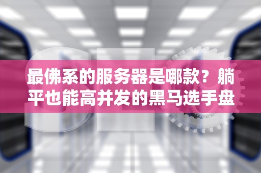 最佛系的服务器是哪款？躺平也能高并发的黑马选手盘点！