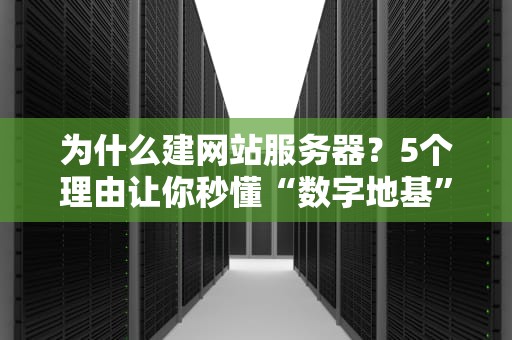 为什么建网站服务器？5个理由让你秒懂“数字地基”的重要性！