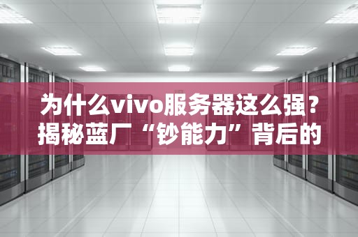 为什么vivo服务器这么强？揭秘蓝厂“钞能力”背后的黑科技！