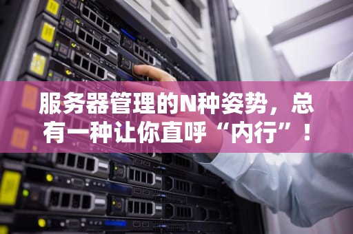 服务器管理的N种姿势，总有一种让你直呼“内行”！