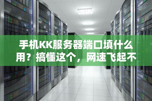 手机KK服务器端口填什么用？搞懂这个，网速飞起不是梦！