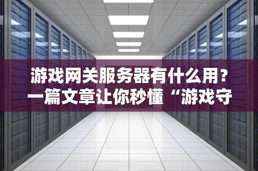 游戏网关服务器有什么用？一篇文章让你秒懂“游戏守门员”的奥妙！