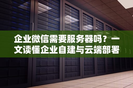 企业微信需要服务器吗？一文读懂企业自建与云端部署的“爱恨情仇”