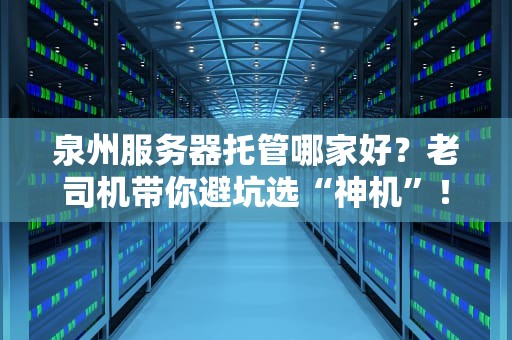 泉州服务器托管哪家好？老司机带你避坑选“神机”！