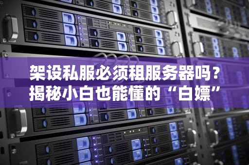 架设私服必须租服务器吗？揭秘小白也能懂的“白嫖”与“氪金”指南！
